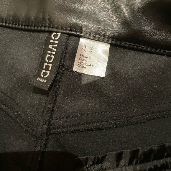 Black Faux Leather Pants - Picture 3 of 3